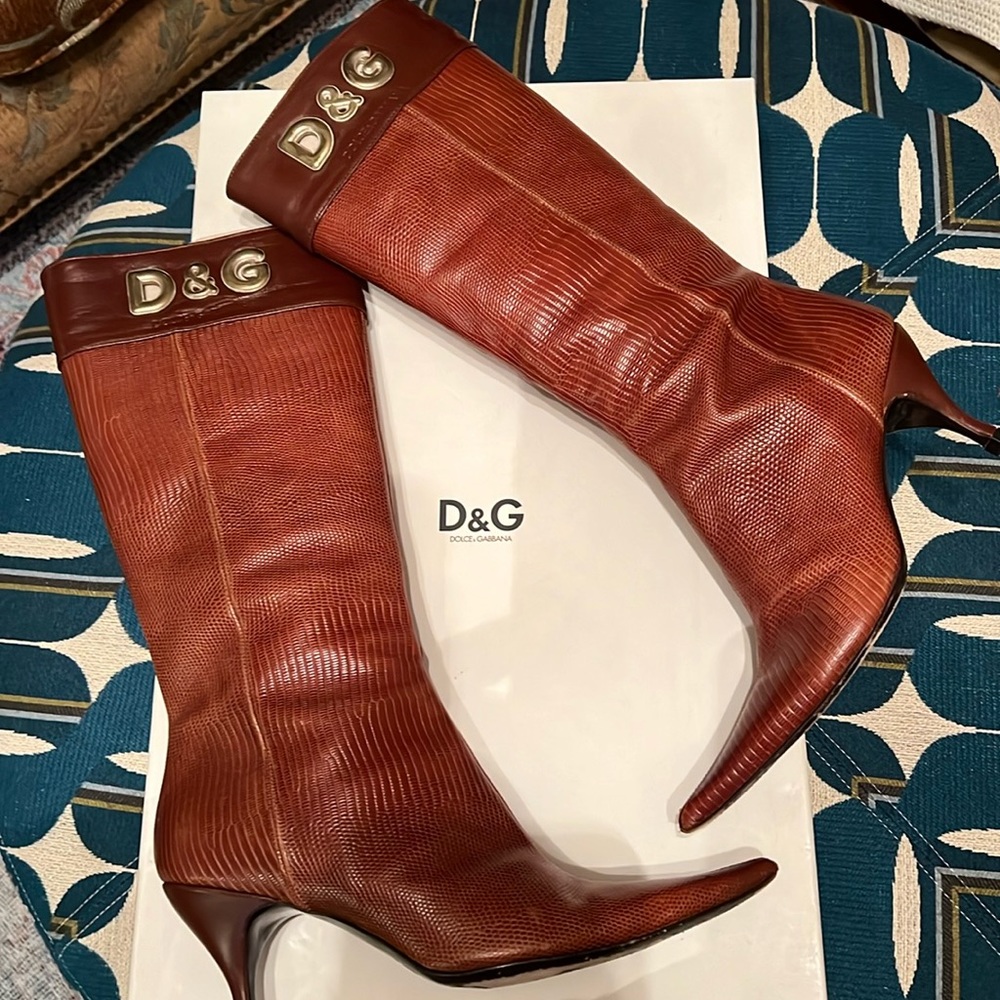 Dolce & Gabbana Brown Heeled Boots